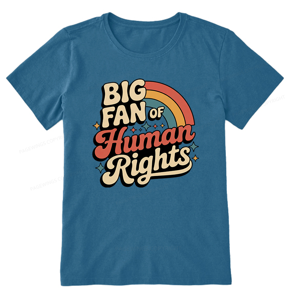 Pagewings Big Fan of Human Rights Unisex Classic T-shirt