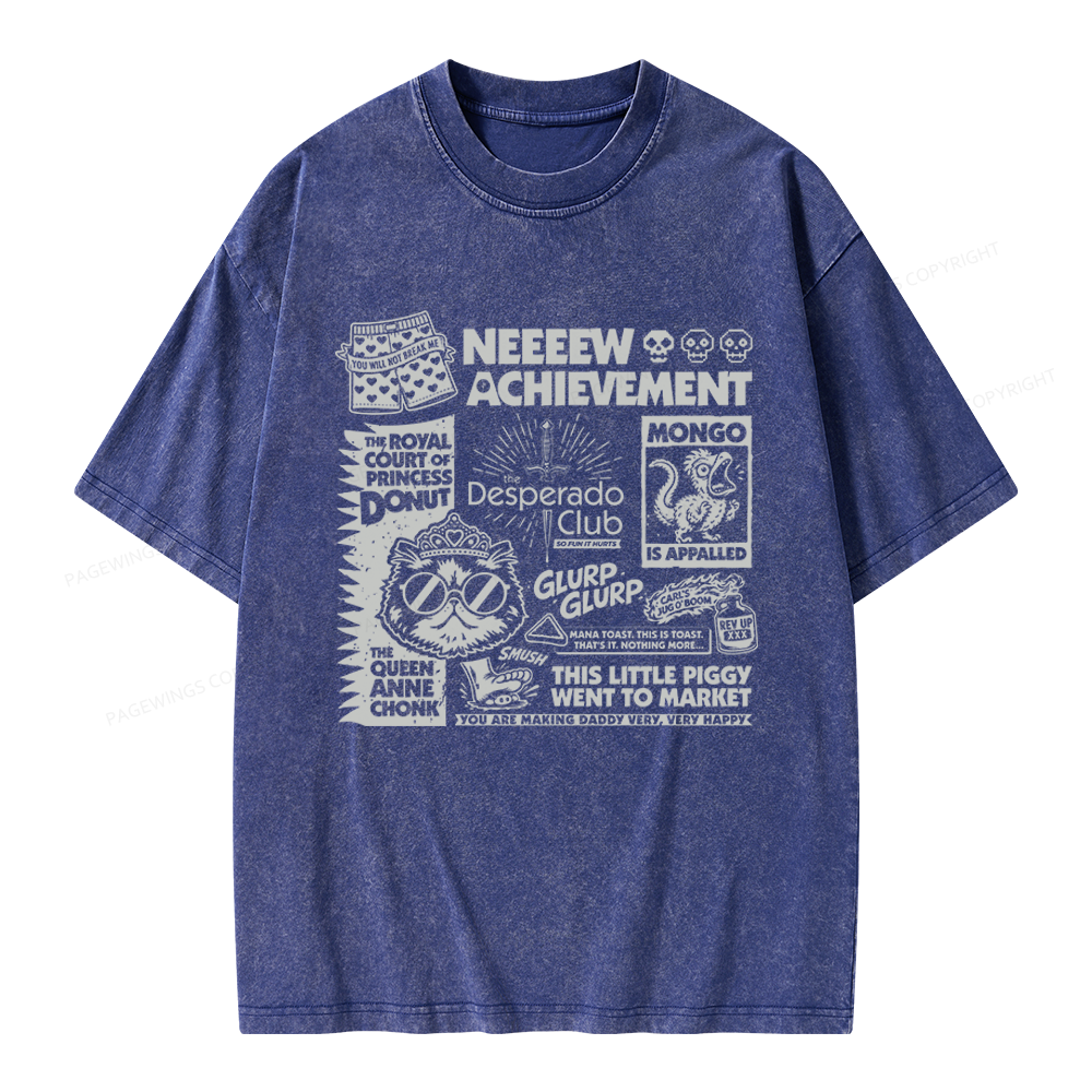Pagewings Sci-Fi Novel Lover Unisex Washed T-shirt
