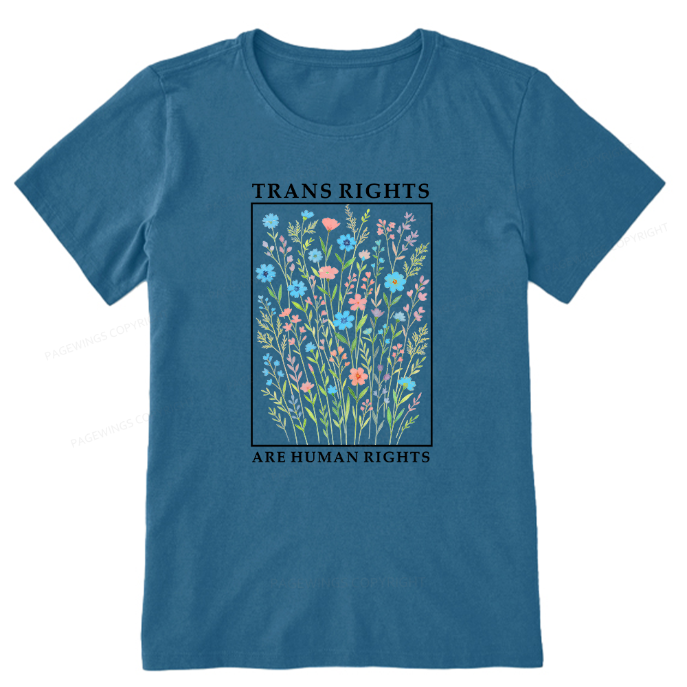 Pagewings Trans Rights Are Human Rights Unisex Classic T-shirt