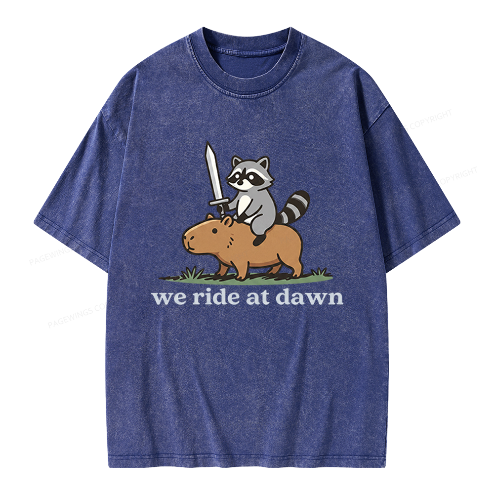Pagewings We Read At Dawn Unisex Washed T-shirt