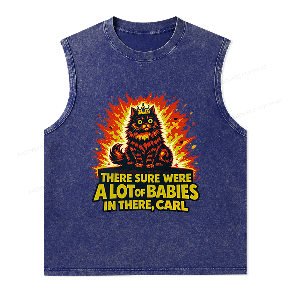 Pagewings A Lot Of Babies In There Unisex Washed Tank Top