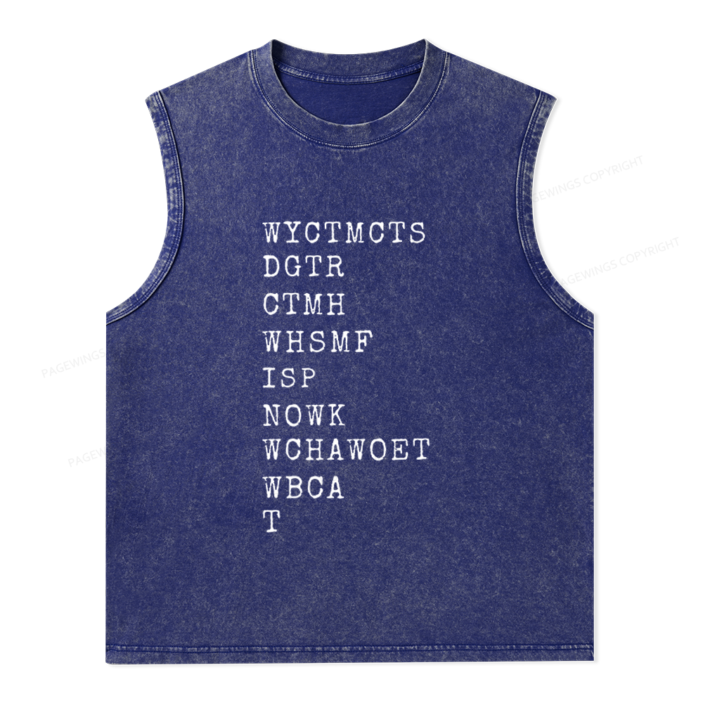 Pagewings Romance Lover Unisex Washed Tank Top