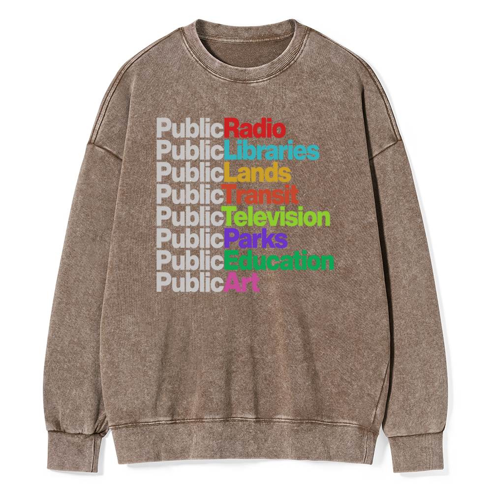 Pagewings Public Libraries Washed Sweatshirt