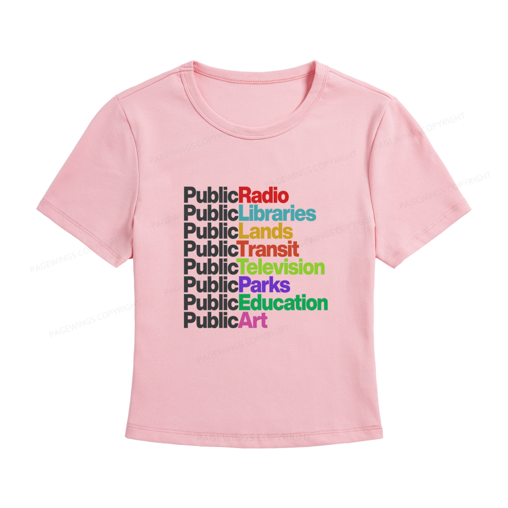 Pagewings Public Libraries Women's Baby Tee
