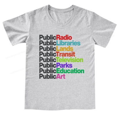 Pagewings Public Libraries V-neck T-shirt