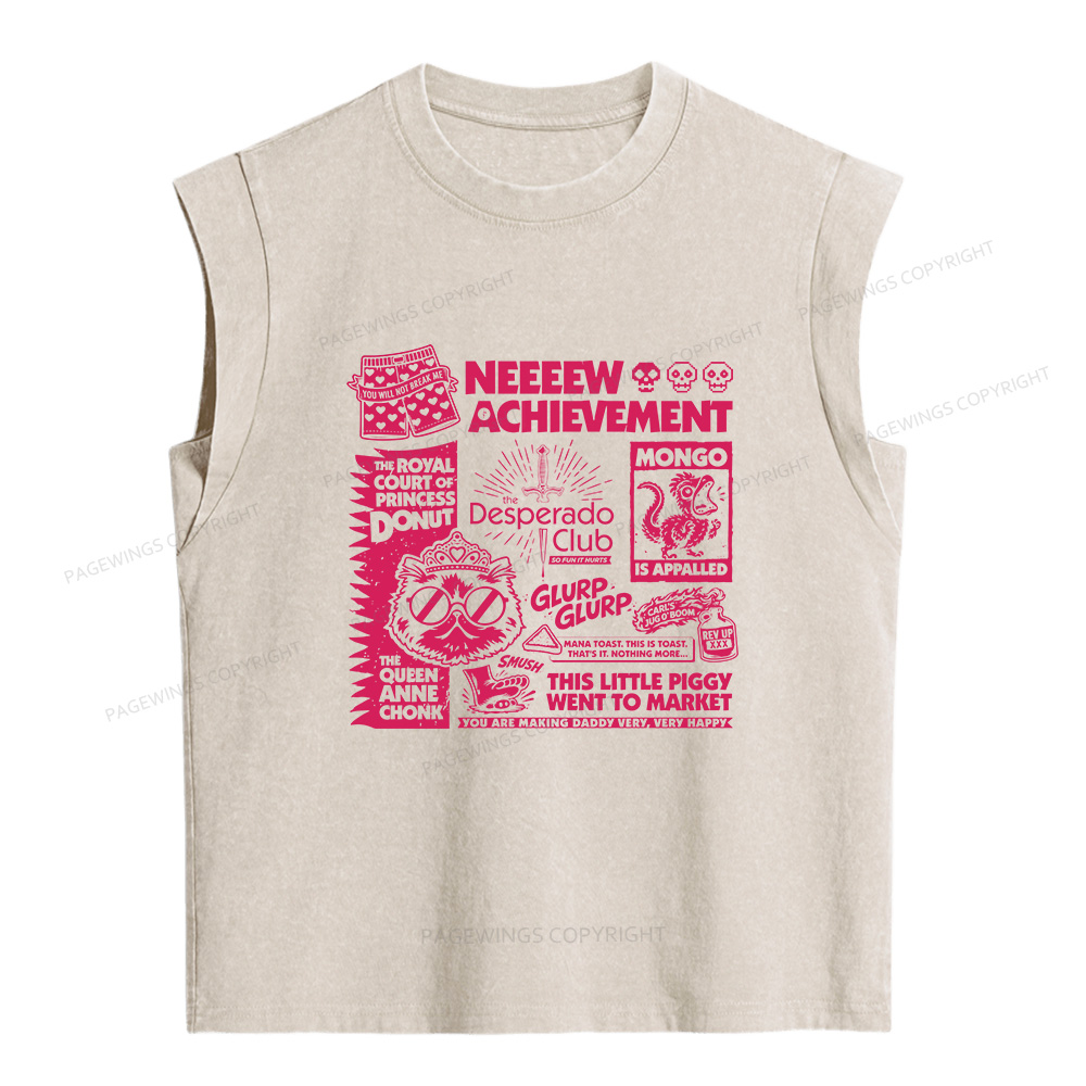 Pagewings Sci-Fi Novel Lover Women's Washed Tank Top
