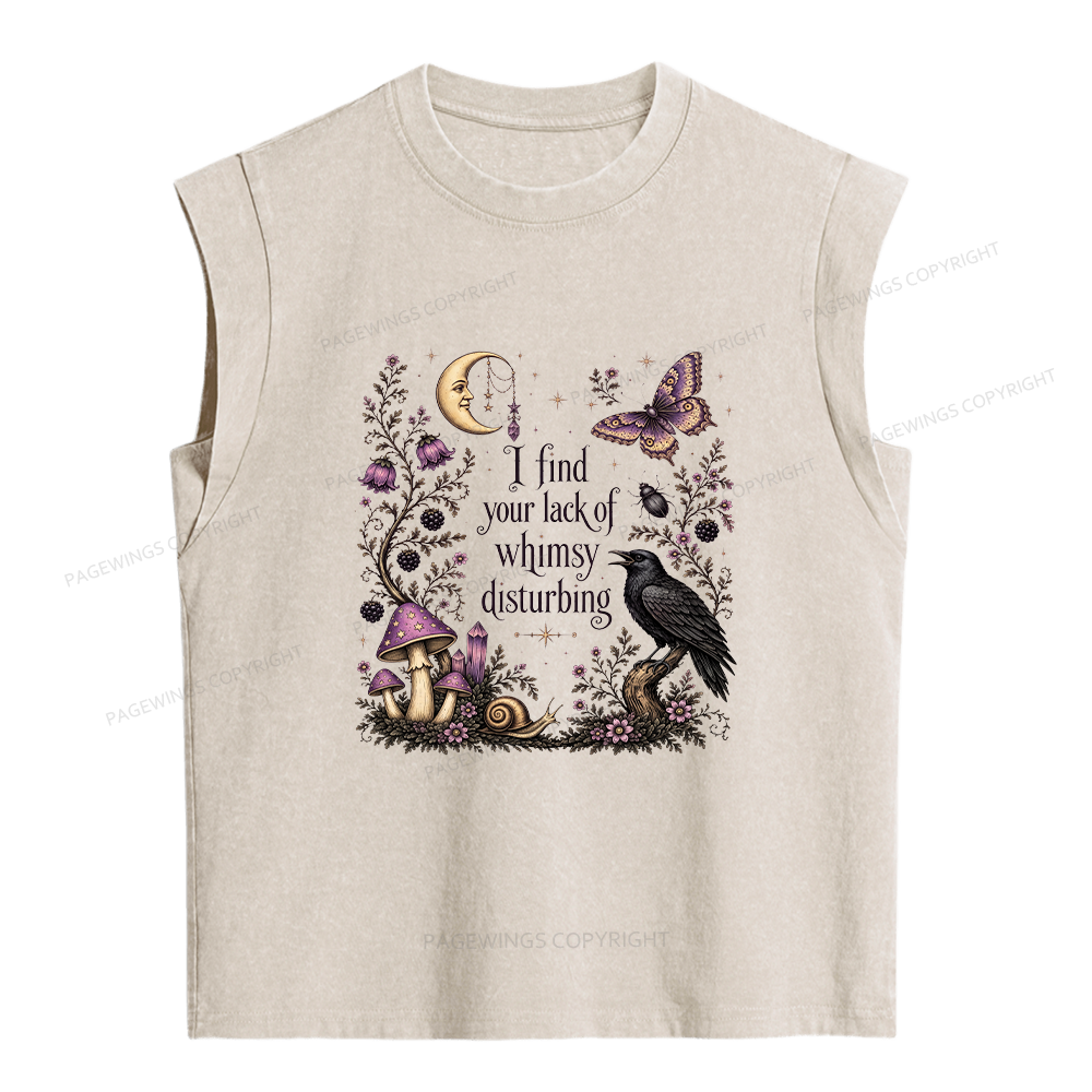 Pagewings Lack of Whimsy Women's Washed Tank Top