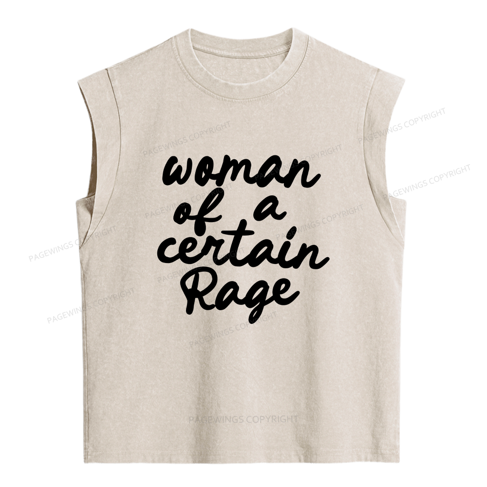 Pagewings Woman of a Certain Rage Women's Washed Tank Top