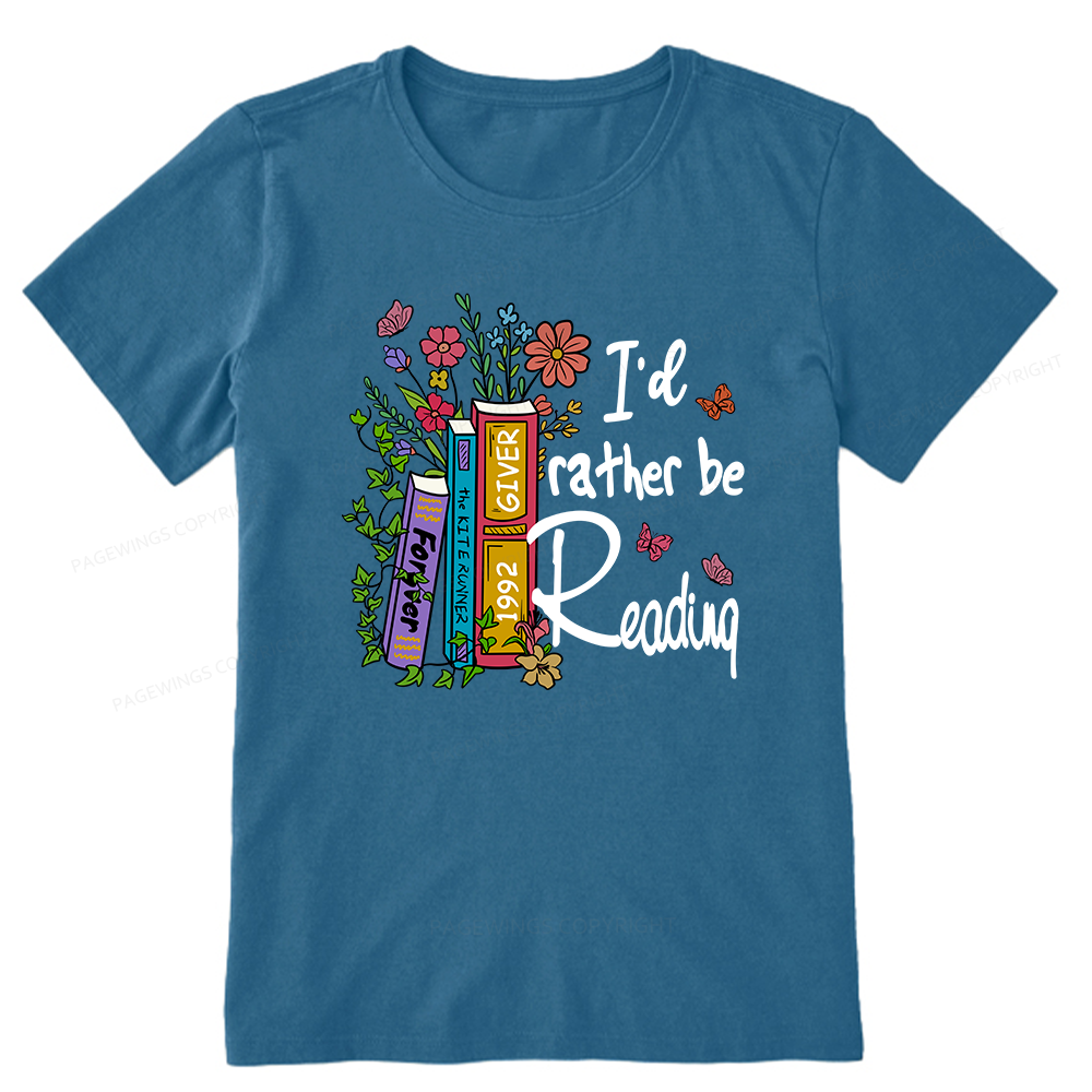 Pagewings I'd Rather Be Reading Unisex Classic T-shirt