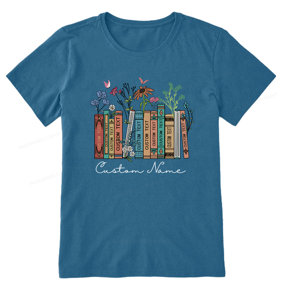 Pagewings Personalized Name Text Unisex Classic T-shirt