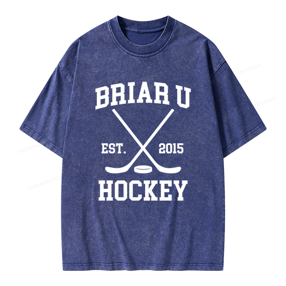 Pagewings Hockey Romance Unisex Washed T-shirt