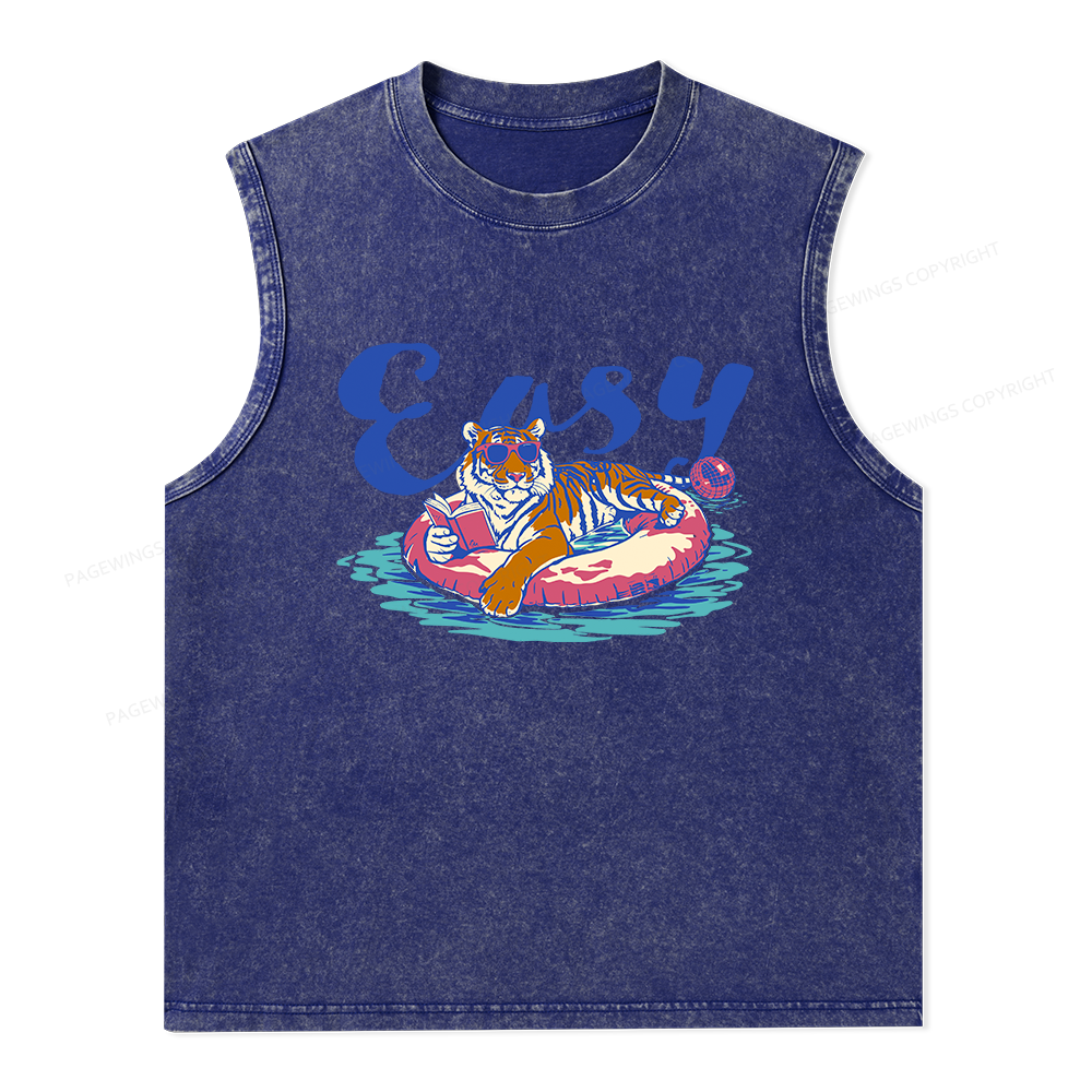 Pagewings Summer Reading Unisex Washed Tank Top