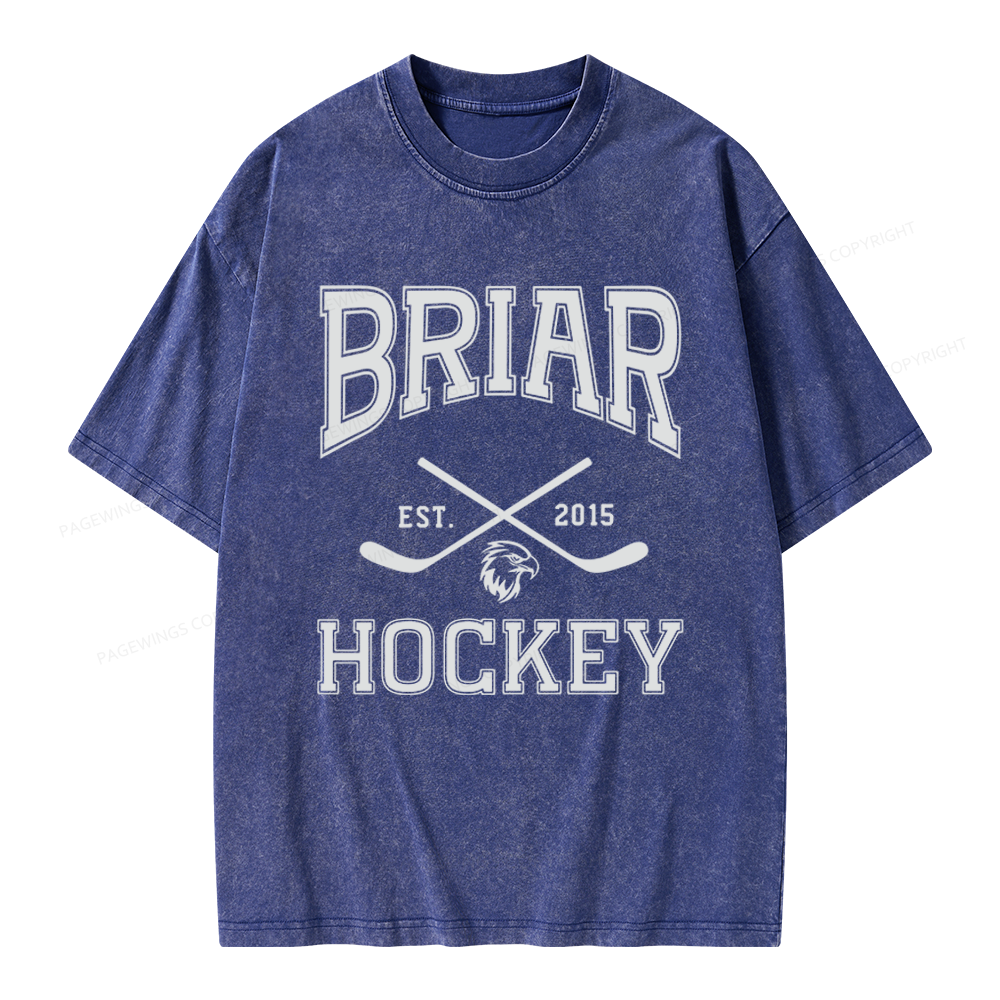 Pagewings Hockey Romance Unisex Washed T-shirt