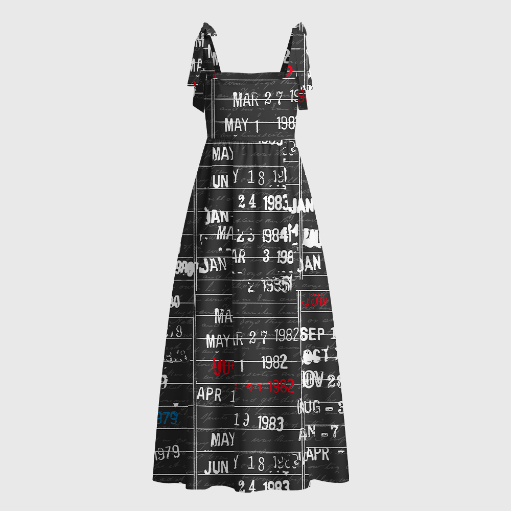 Pagewings When You Have a Library Card Tie Shoulder Maxi Dress