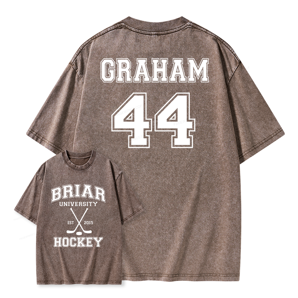 Pagewings Hockey Romance Unisex Washed T-shirt
