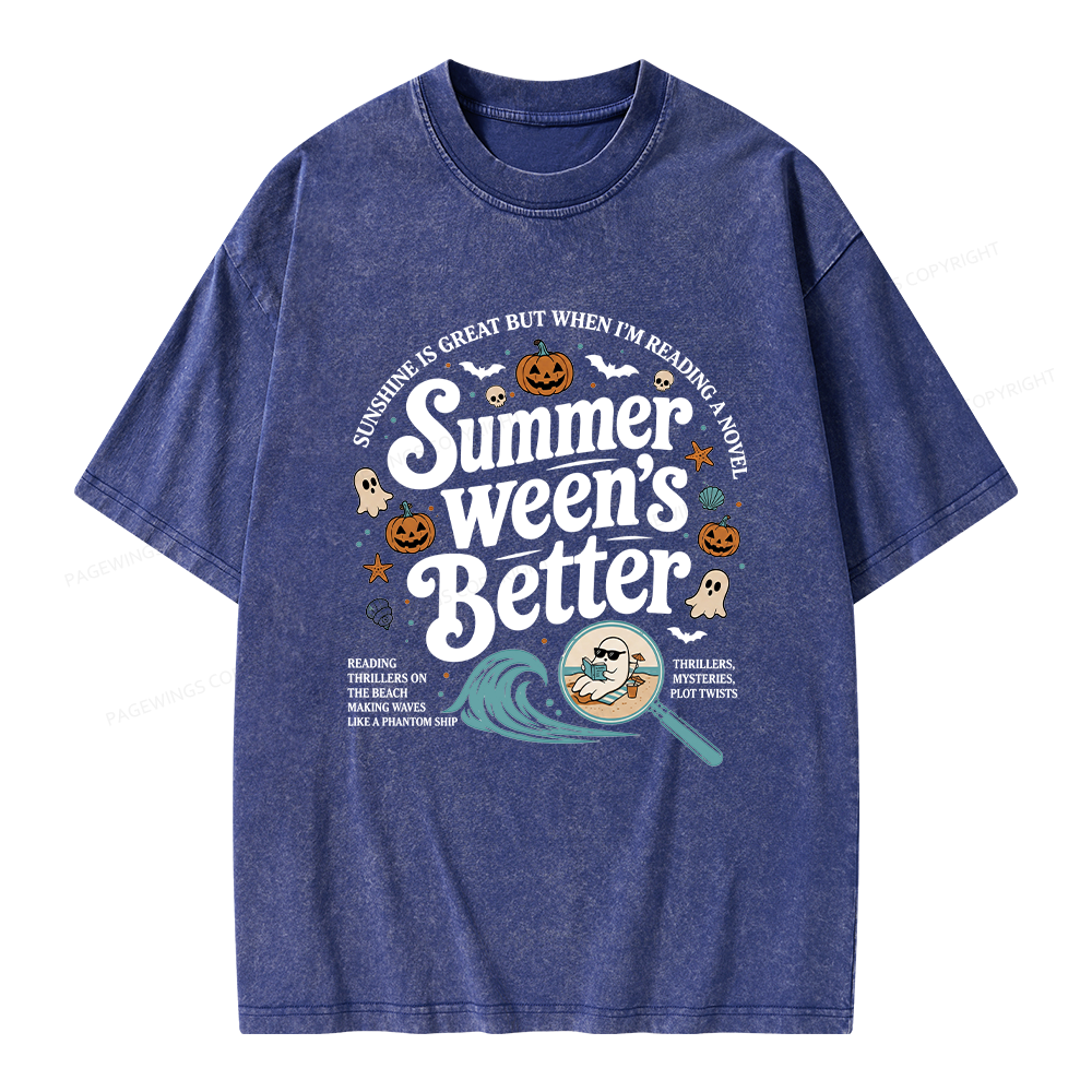 Pagewings Summer Ween's Better Unisex Washed T-shirt