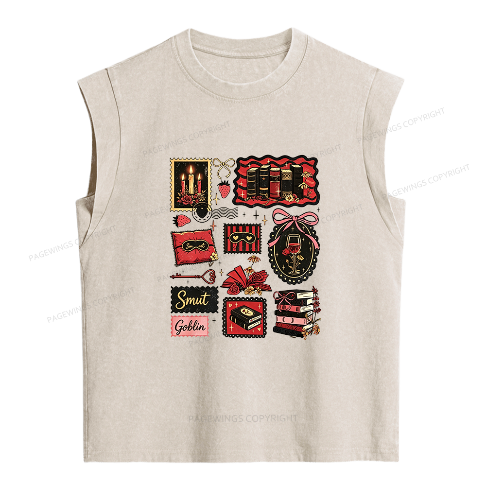 Pagewings Smut Goblin Women's Washed Tank Top