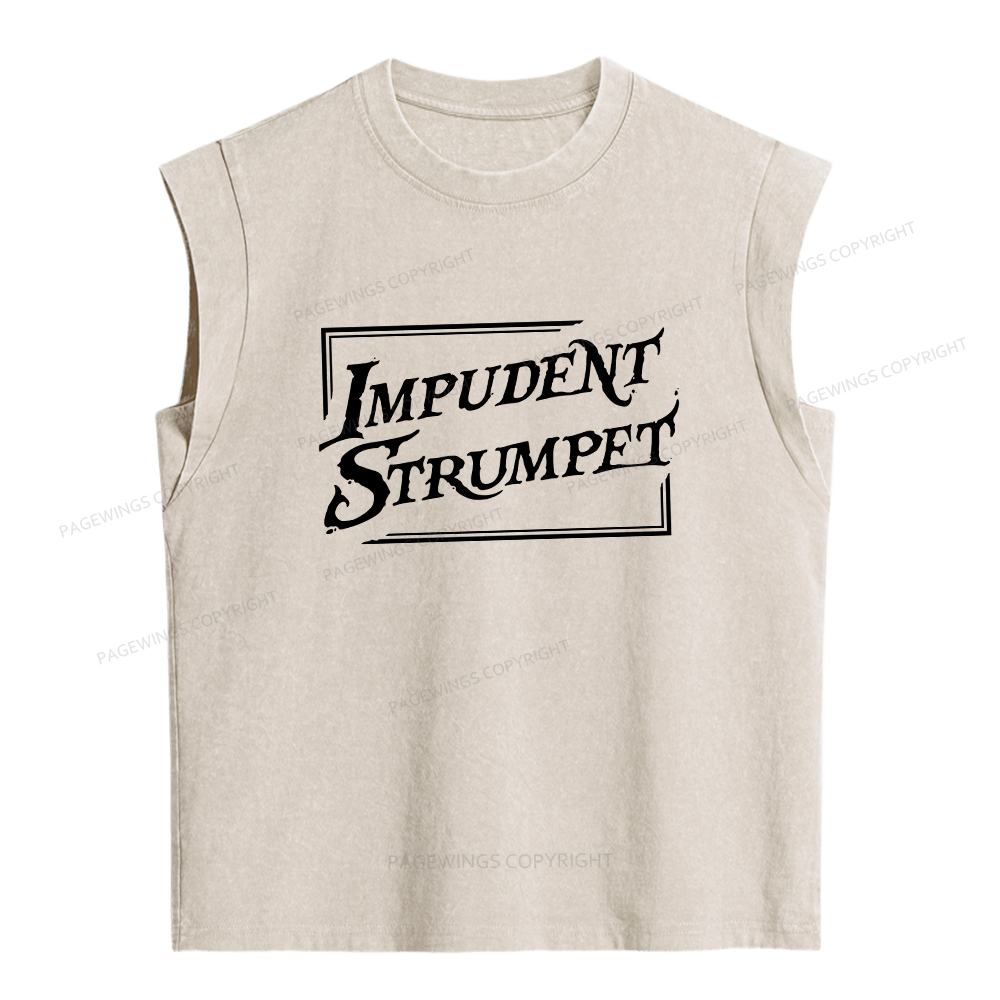 Pagewings Impudent Strumpet Women's Washed Tank Top