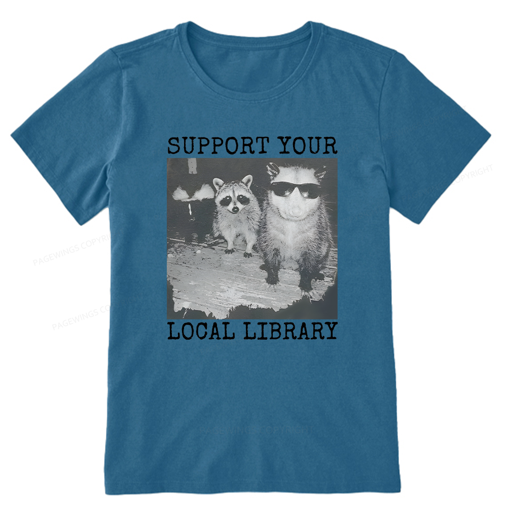 Pagewings Support Your Local Library Unisex Classic T-shirt