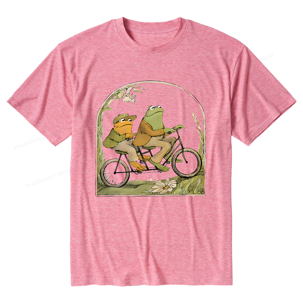 Pagewings Soft The Growing Frog Book Vintage Unisex Heather T-Shirt