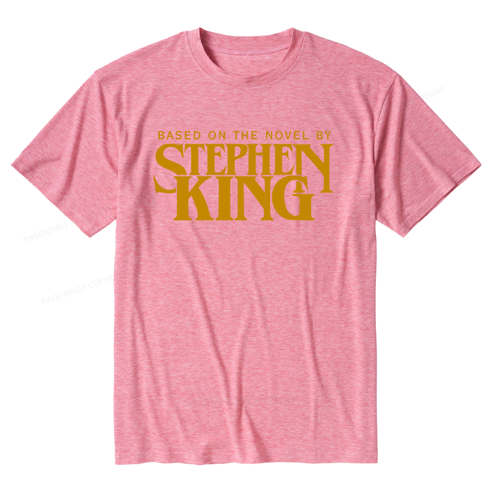 Pagewings Soft Based On A Novel By Horror Writer Unisex Heather T-Shirt