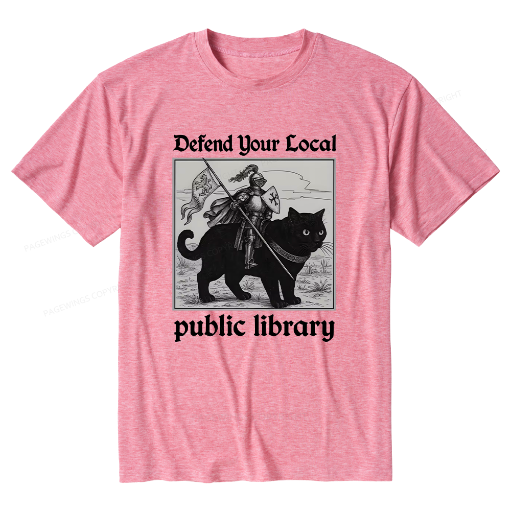 Pagewings Soft Defend Your Local public library Unisex Heather T-Shirt