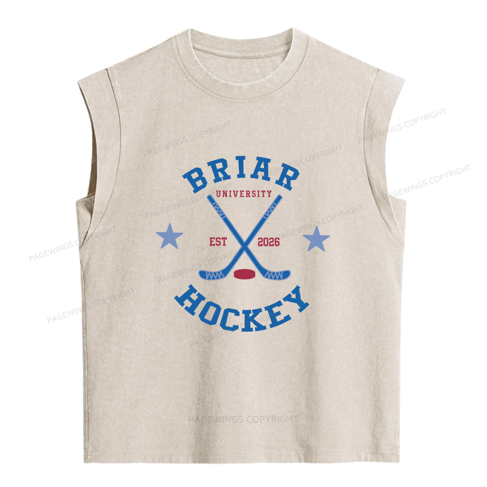 Pagewings Hockey Romance Women's Washed Tank Top