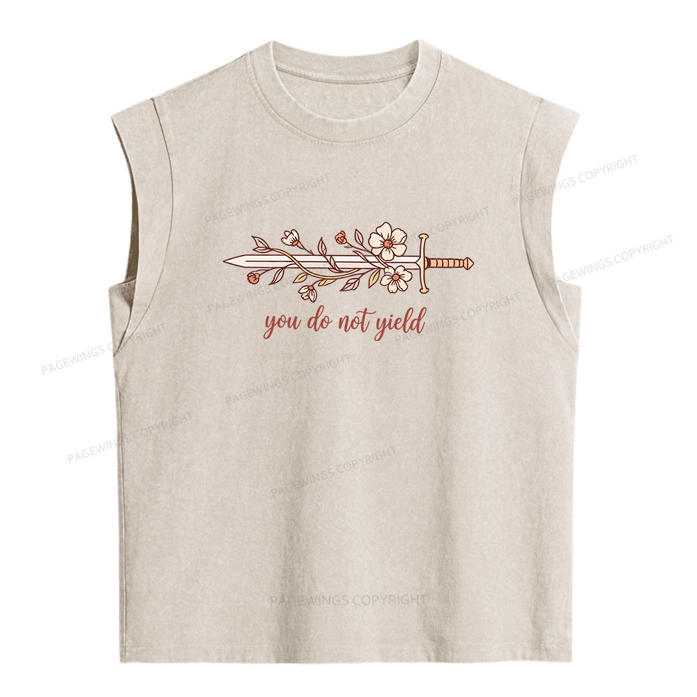 Pagewings You Do Not Yield Women's Washed Tank Top