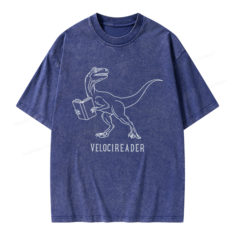 Pagewings Velocireader Unisex Washed T-shirt
