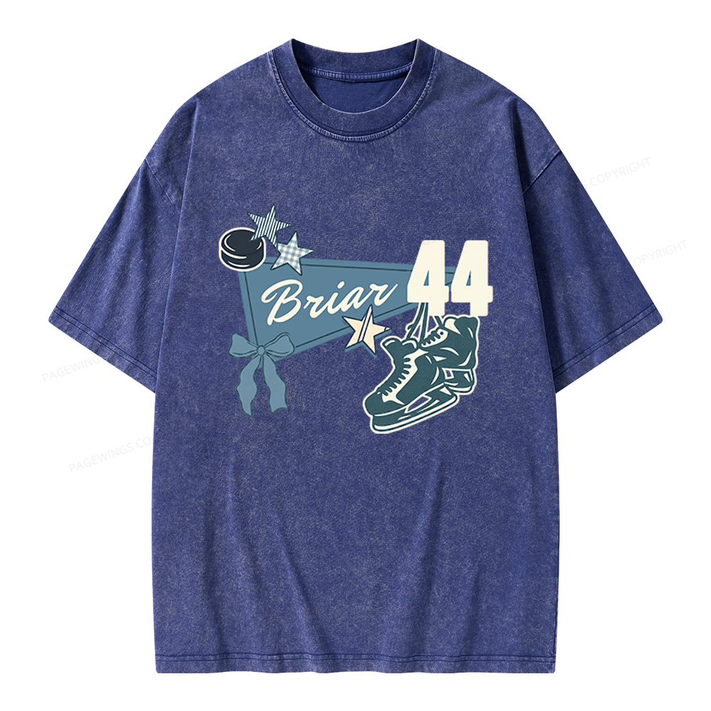 Pagewings Hockey Romance Unisex Washed T-shirt