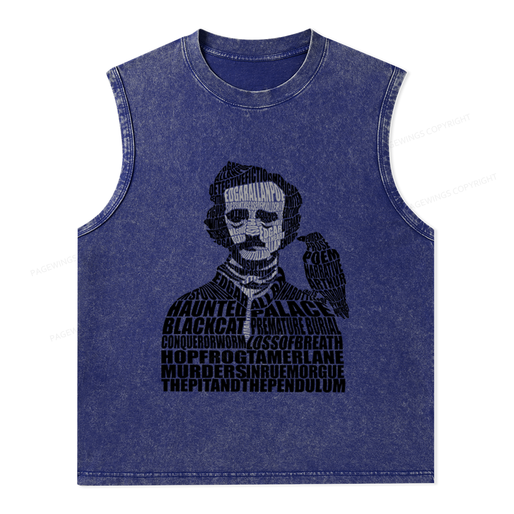 Pagewings Literature Lover Unisex Washed Tank Top