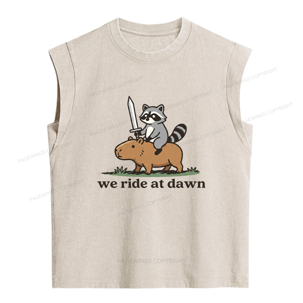 Pagewings We Read At Dawn Women's Washed Tank Top