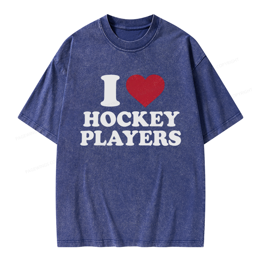 Pagewings Hockey Romance Unisex Washed T-shirt