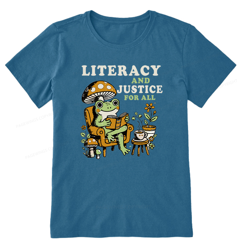 Pagewings Literacy And Justice For All Unisex Classic T-shirt