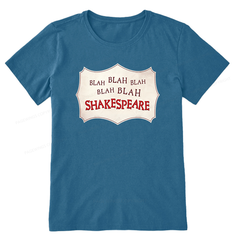 Pagewings Blah Blah Blah Shakespeare Unisex Classic T-shirt