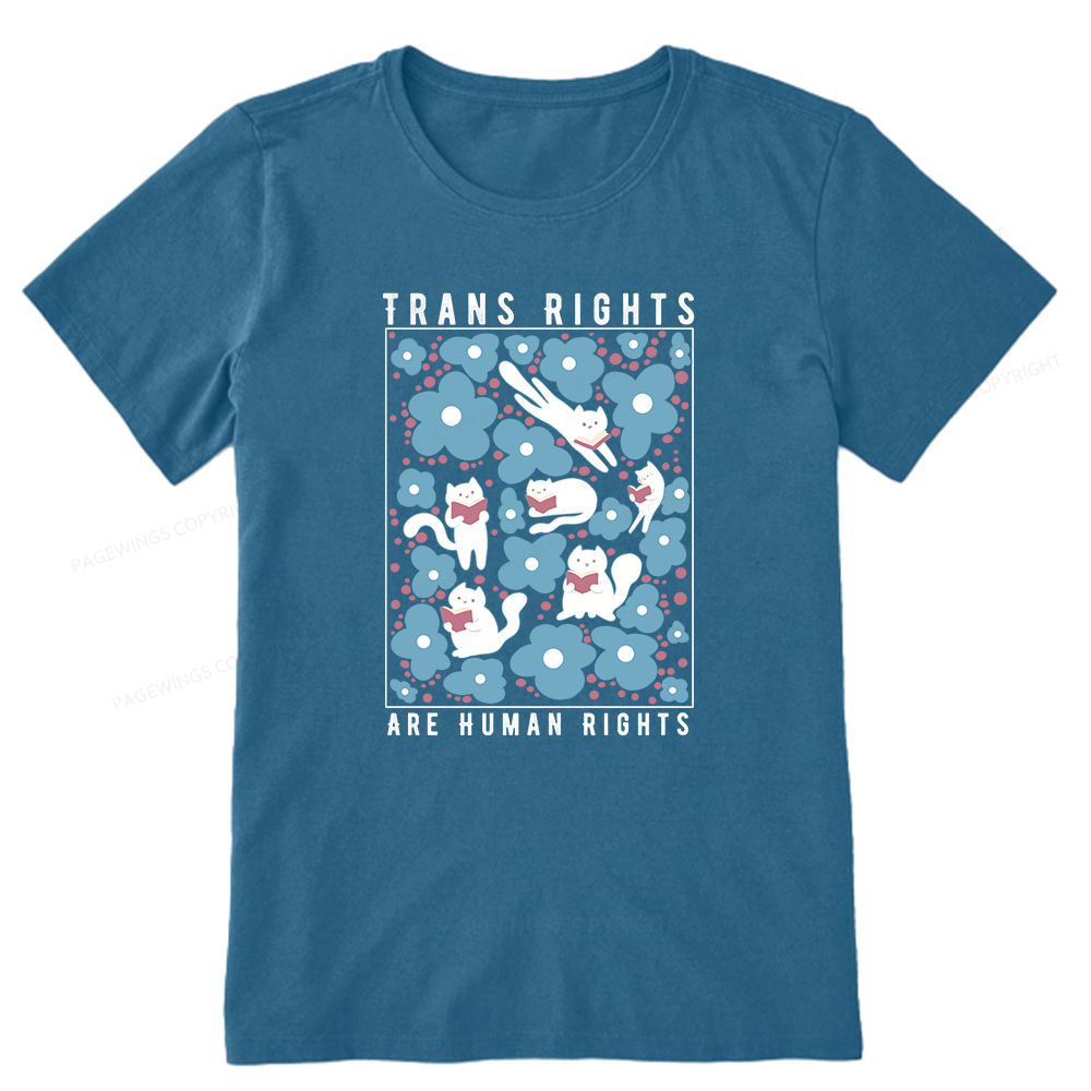 Pagewings Trans Rights Are Human Rights Unisex Classic T-shirt