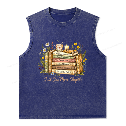 Pagewings Just One More Chapter Unisex Washed Tank Top