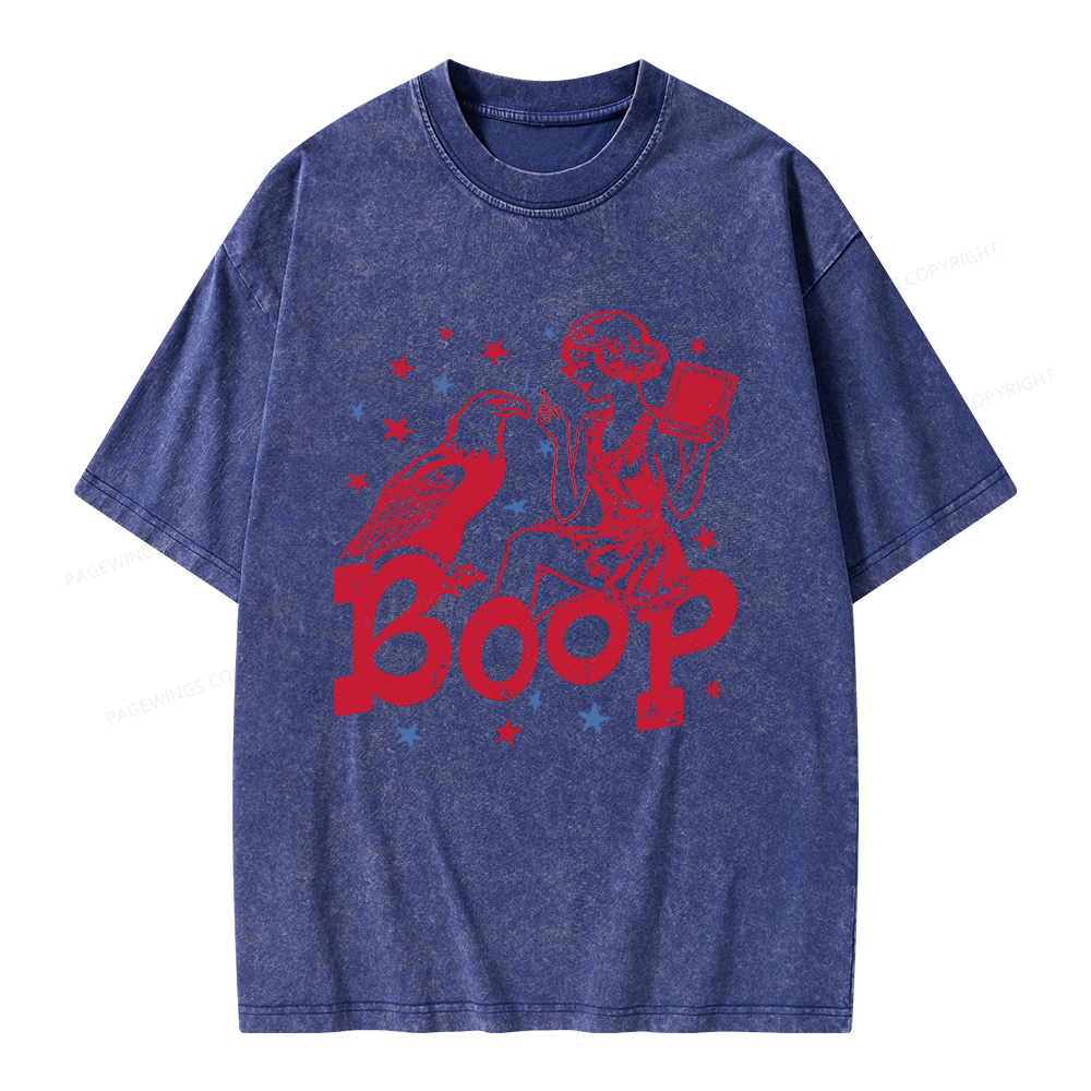 Pagewings Eagle Boop Unisex Washed T-shirt