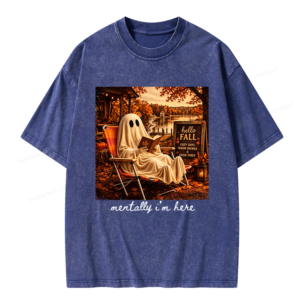 Pagewings Summerween Unisex Washed T-shirt