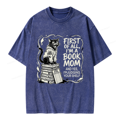 Pagewings I'm A Book Mom Unisex Washed T-shirt