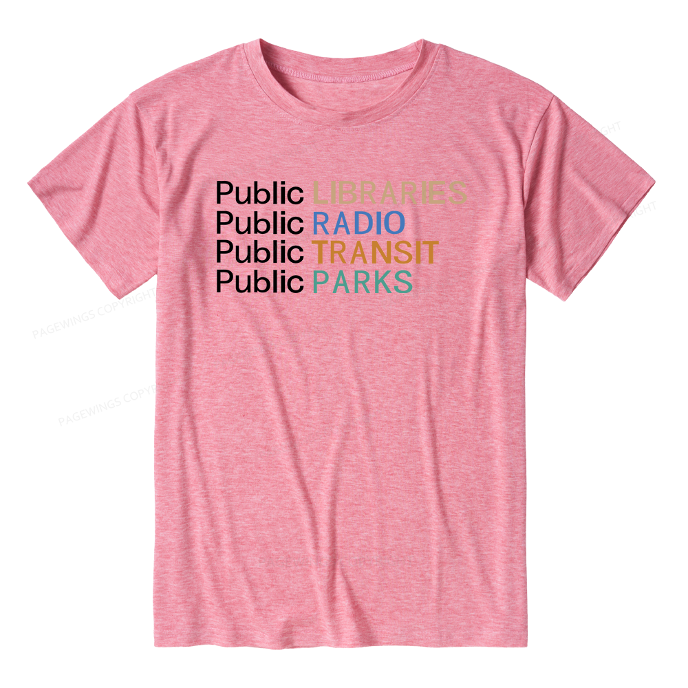 Pagewings Soft Public Libraries Unisex Heather T-Shirt