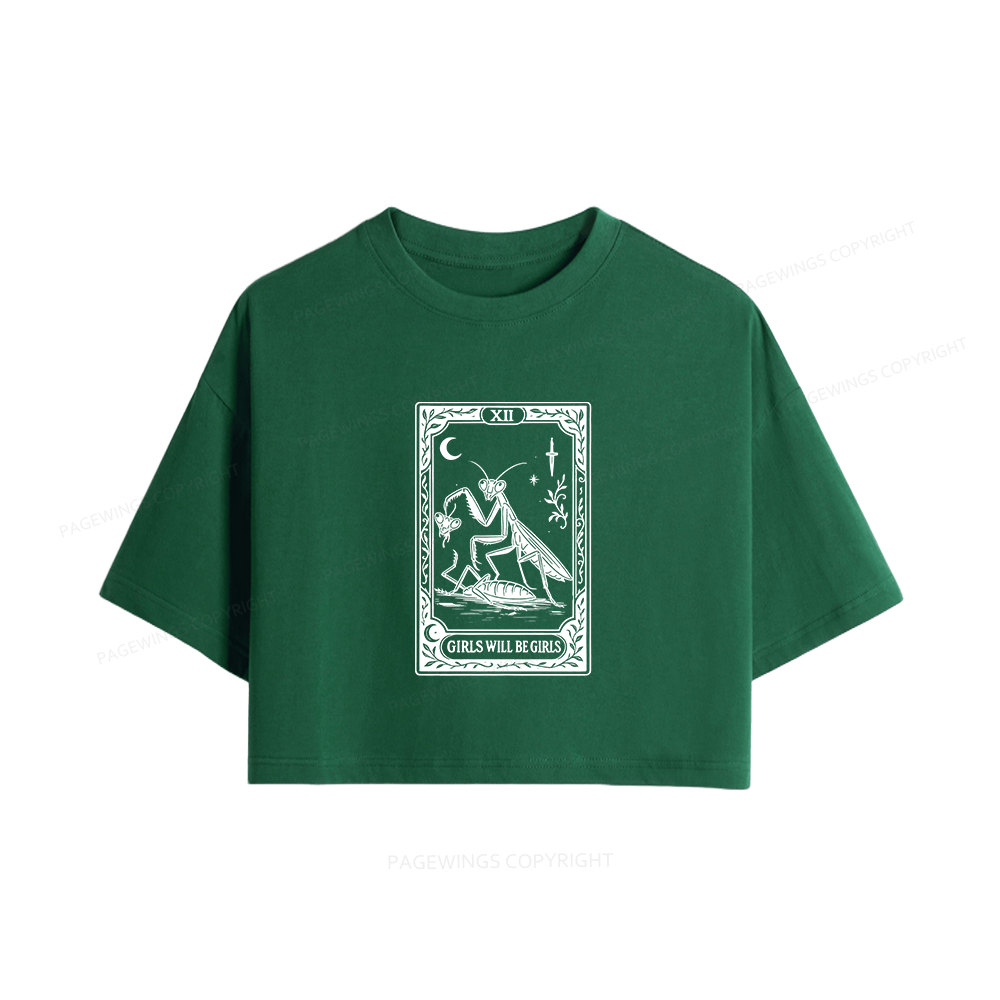 Pagewings Girls Will Be Girls Women Crop Tops