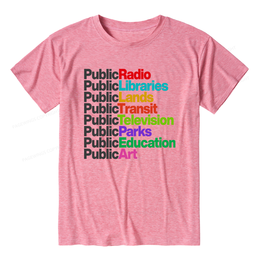 Pagewings Soft Public Libraries Unisex Heather T-Shirt