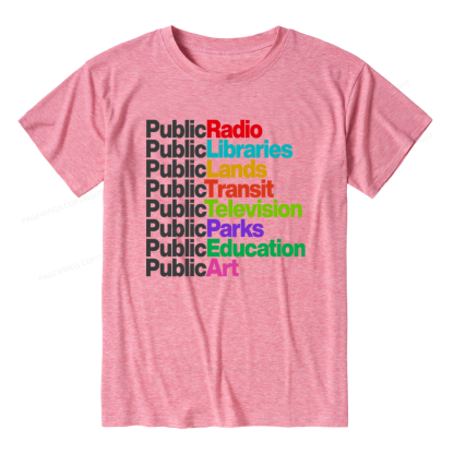 Pagewings Soft Public Libraries Unisex Heather T-Shirt