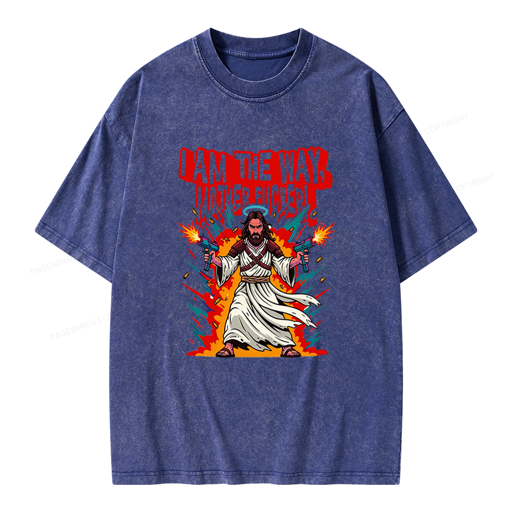 Pagewings I Am The Way Unisex Washed T-shirt