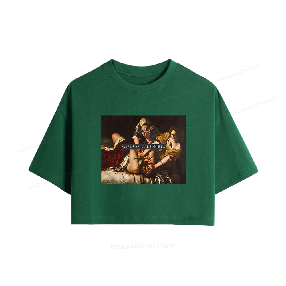 Pagewings Girls Will Be Girls Women Crop Tops