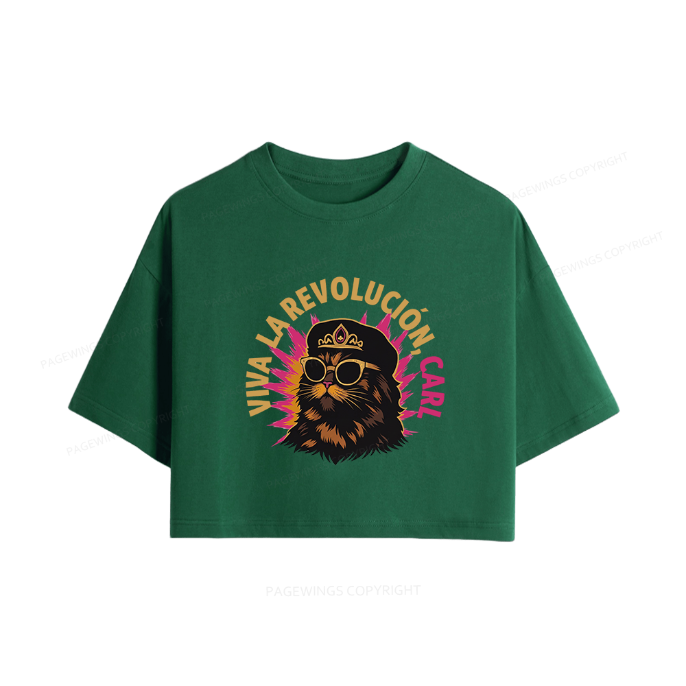 Pagewings Sci-Fi Novel Lover Women Crop Tops