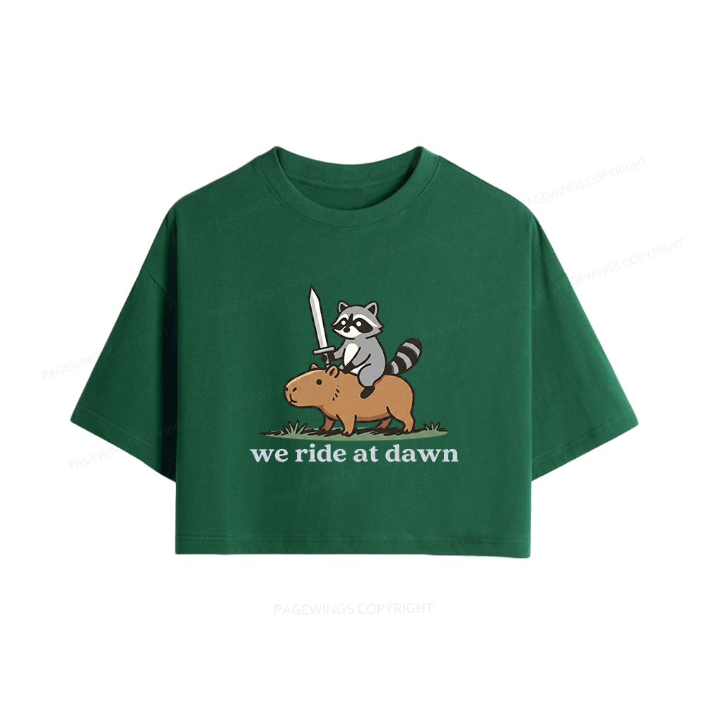 Pagewings We Read At Dawn Women Crop Tops