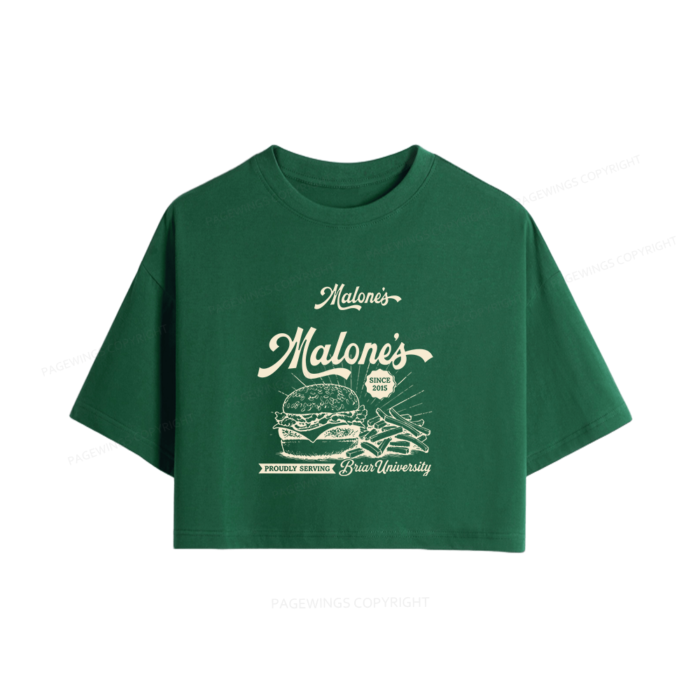Pagewings Hockey Romance Women Crop Tops