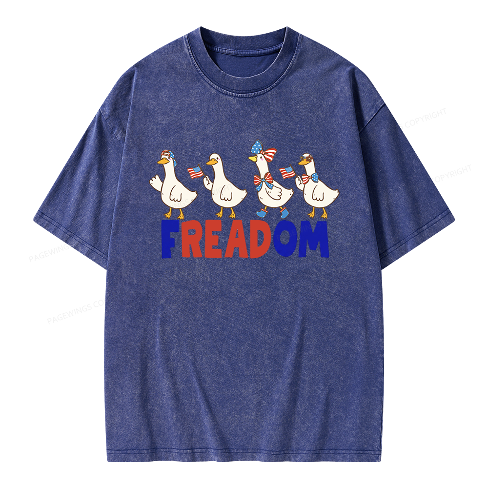 Pagewings Freadom Unisex Washed T-shirt